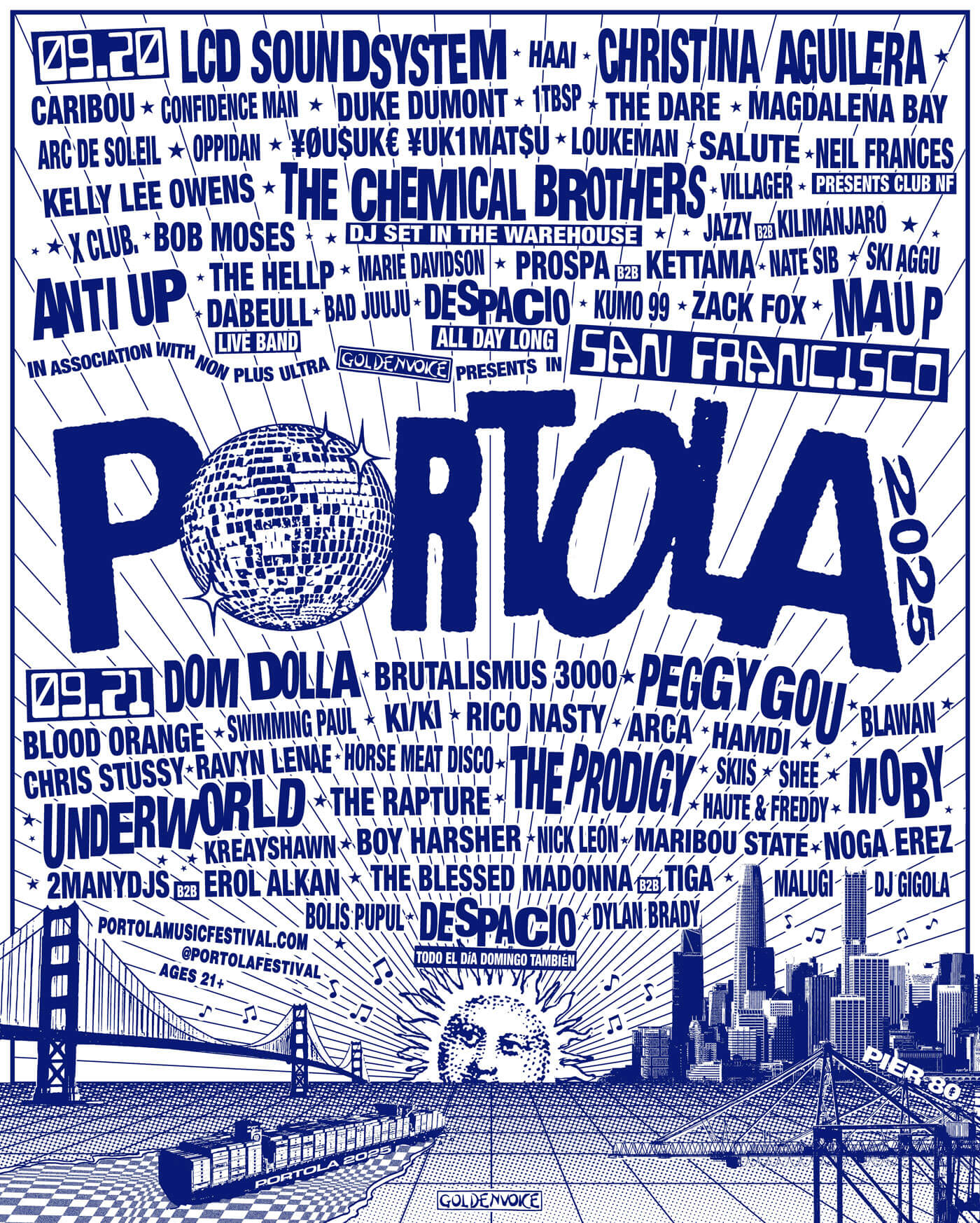 Portola Festival returns to SF with XTINA, LCD Soundsystem, Moby